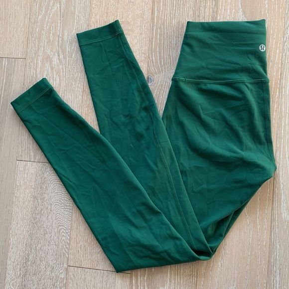 lululemon athletica Pants - lululemon Wunder Train High-Rise Tight 28" Everglade Green Sz6